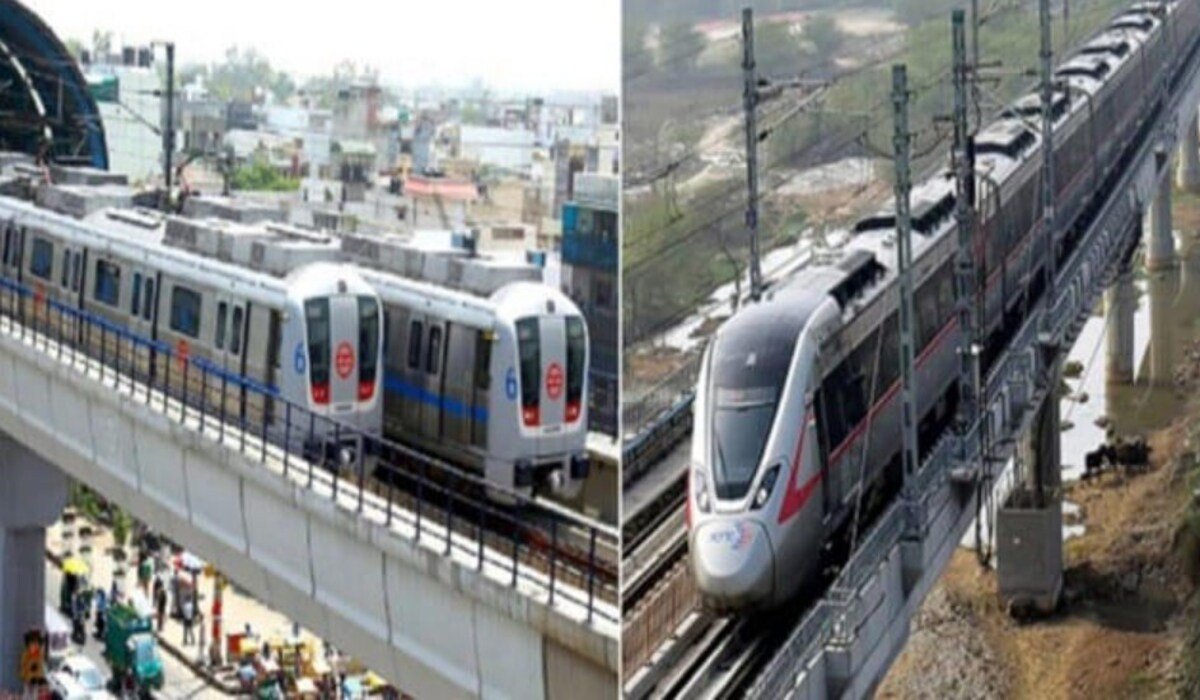 Delhi Metro और Namo Bharat trains